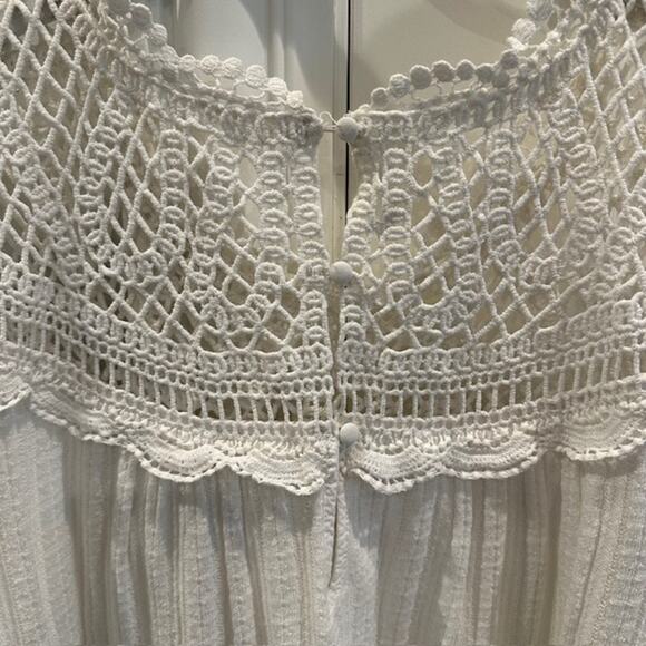 Meadow Rue By Anthropologie Sierra Crochet Tank Size: L Color: Ivory - Picture 8 of 10